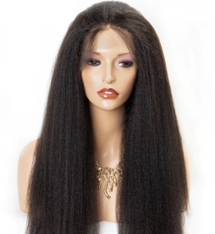 Full Lace Kinky Straight Wig