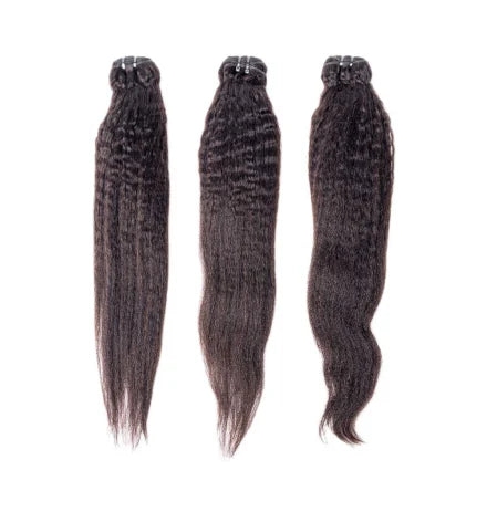 Kinky Straight Remy Hair Bundle Deal (steamed)